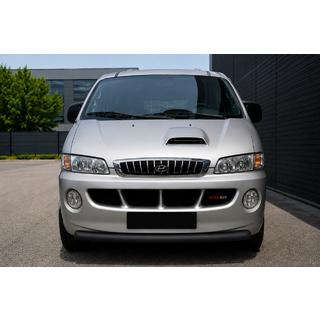 Front protection bar ST008 Black (stainless steel) Hyundai H200, H1, Starex 1998-2007