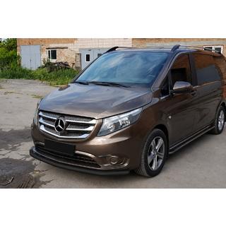 Front protection bar ST008 Black (stainless steel) photo 2