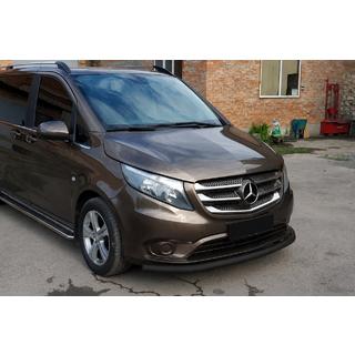 Front protection bar ST008 Black (stainless steel) photo 3