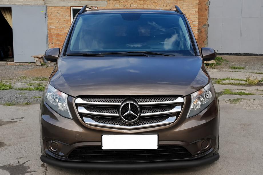 Mercedes Vito/V-class W447 2014- Front protection bar ST008 Black (stainless steel) Image
