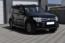Mitsubishi Pajero Wagon IV 2006-2021 Front protection bar ST008 Black (stainless steel) photo 3