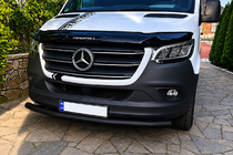 Mercedes Sprinter W907/W910 2018- Front protection bar ST008 Black (stainless steel) photo 1