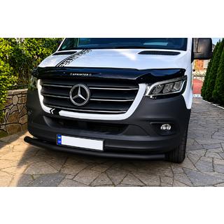 Front protection bar ST008 Black (stainless steel) photo 1