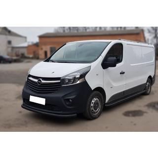 Front Bumper Guard ST008 Black (Stainless Steel) Fiat Talento 2016- photo 2