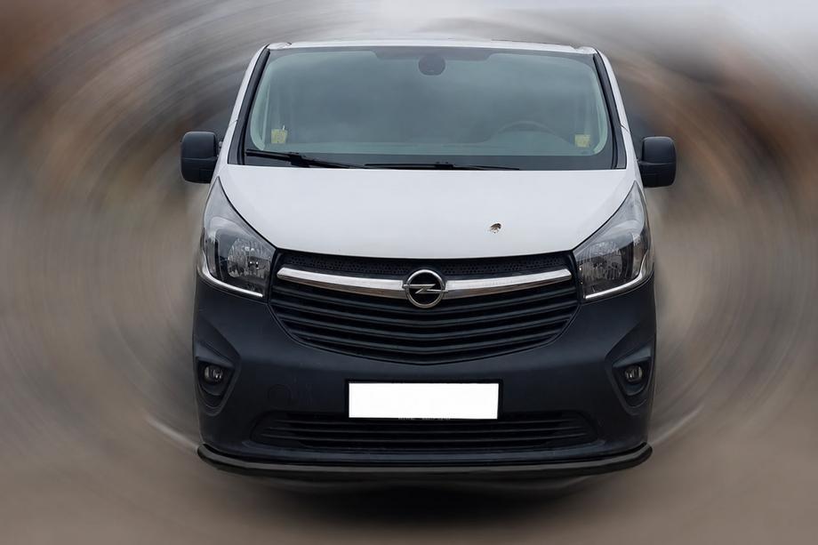 Fiat Talento 2016- Front Bumper Guard ST008 Black (Stainless Steel) Image