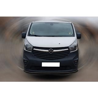 Front Bumper Guard ST008 Black (Stainless Steel) Nissan NV300/Primastar 2016- photo 1