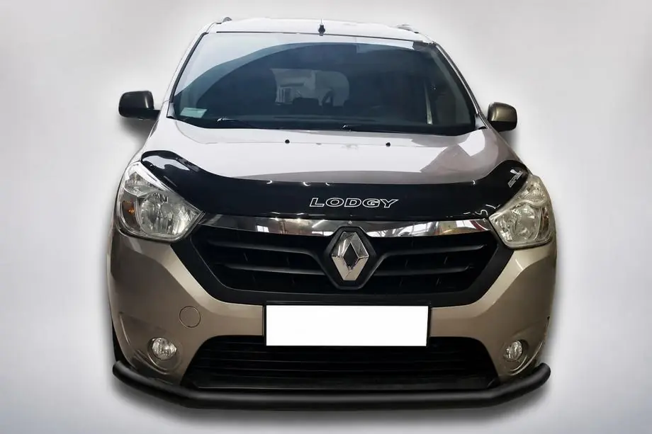 Renault Lodgy 2013-2022 Front Bumper Guard ST008 Black (Stainless Steel) Image