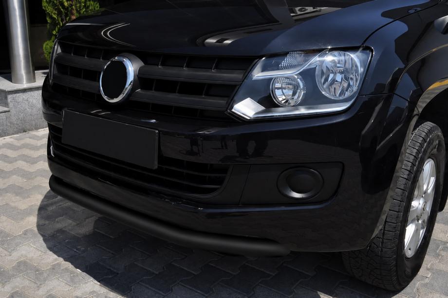 Volkswagen Amarok 2010-2022 Front Bumper Guard ST008 Black (Stainless Steel) Image