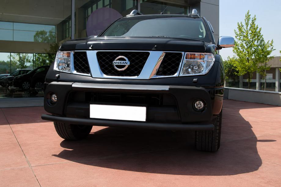 Nissan Navara 2006-2015 Front Bumper Guard ST008 Black (Stainless Steel) Photo 3