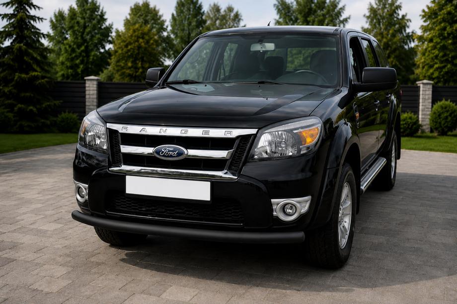 Ford Ranger 2007-2011 Front Bumper Guard ST008 Black (Stainless Steel) Photo 1