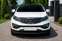 Kia Sportage 2010-2015 Front Bumper Guard ST008 Black (Stainless Steel) photo 1