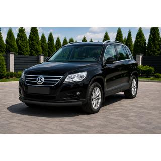 Front Bumper Guard ST008 Black (Stainless Steel) Volkswagen Tiguan 2007-2016