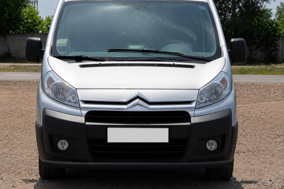 Citroen Jumpy 2007–2017 Front Bumper Guard ST008 Black (Stainless Steel) Image