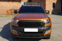Ford Ranger 2011–2022 Front Bumper Guard ST008 Black (Stainless Steel) photo 1