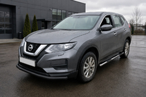 Nissan X-trail T32/Rogue 2014-2021 Front Bumper Guard ST008 Black (Stainless Steel) photo 1