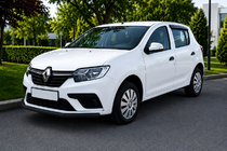 Renault Sandero 2013-2022 Front Bumper Guard ST008 Black (Stainless Steel) photo 1