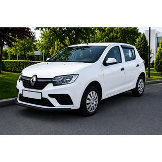 Front Bumper Guard ST008 Black (Stainless Steel) Renault Sandero 2013-2022 photo 1