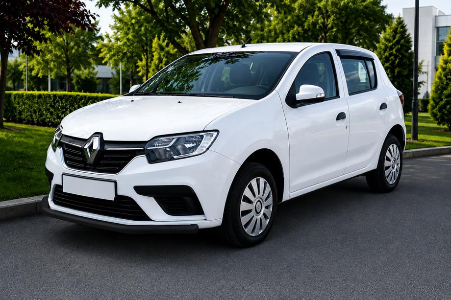 Renault Sandero 2013-2022 Front Bumper Guard ST008 Black (Stainless Steel) Image