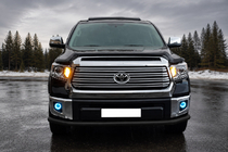 Toyota Tundra 2007-2021 Front Bumper Guard ST008 Black (Stainless Steel) photo 1
