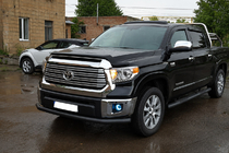Toyota Tundra 2007-2021 Front Bumper Guard ST008 Black (Stainless Steel) photo 2
