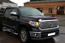 Toyota Tundra 2007-2021 Front Bumper Guard ST008 Black (Stainless Steel) photo 3