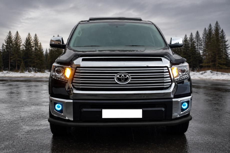 Toyota Tundra 2007-2021 Front Bumper Guard ST008 Black (Stainless Steel) Image