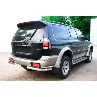 Rear double corner bars (2 pcs, stainless steel)
