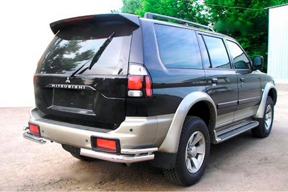 Mitsubishi Pajero Sport 1996-2007 Rear double corner bars (2 pcs, stainless steel) Image