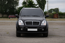 SsangYong Rexton I 2001-2017 Front Bumper Guard ST008 Black (Stainless Steel) photo 2