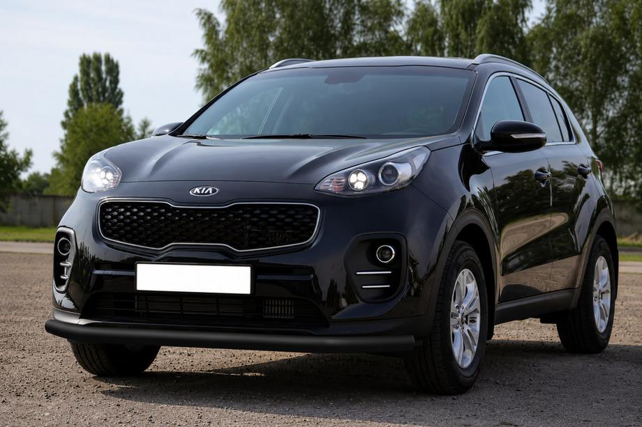 Kia Sportage 2015-2021 Front Bumper Guard ST008 Black (Stainless Steel) Image