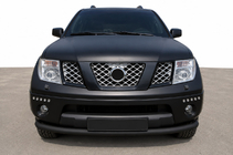 Nissan Pathfinder R51 2005-2014 Front bull bar ST008-2 Black (stainless steel) photo 1