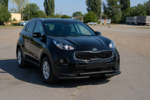 Kia Sportage 2015-2021 Front bull bar ST009 Black (stainless steel) photo 2