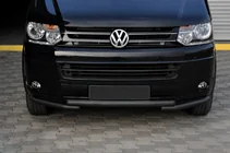 Volkswagen T5 2010-2015 Front protection bar ST009 Greyder Black (stainless steel) photo 1