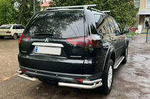 Mitsubishi Pajero Sport 2008-2015 Rear Guard AK003-Double (2 pcs, stainless steel) photo 1