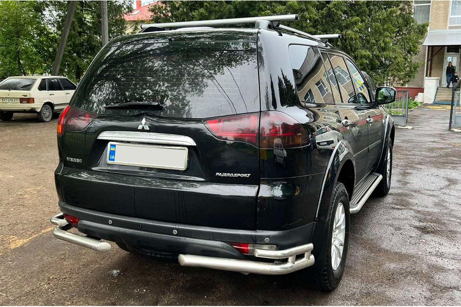 Mitsubishi Pajero Sport 2008-2015 Rear Guard AK003-Double (2 pcs, stainless steel) Image