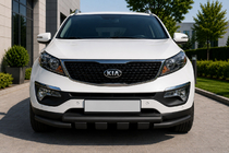 Kia Sorento II XM 2009-2014 Front bull bar ST009-15 Black (2013-2015, stainless steel) photo 1