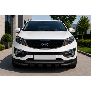 Front bull bar ST009-15 Black (2013-2015, stainless steel) Kia Sorento II XM 2009-2014