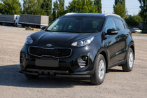 Kia Sportage 2015-2021 Front protection bar ST009-15 Black (stainless steel) photo 3