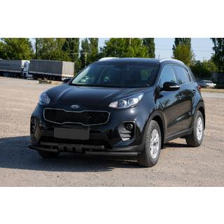 Front protection bar ST009-15 Black (stainless steel) Kia Sportage 2015-2021 photo 3