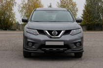 Nissan X-trail T32/Rogue 2014-2021 Front protection bar ST009-15 Black (stainless steel) photo 1