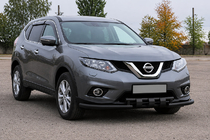 Nissan X-trail T32/Rogue 2014-2021 Front protection bar ST009-15 Black (stainless steel) photo 3
