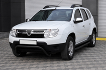 Dacia Duster 2008-2018 Front protection bar ST011 Black (stainless steel) photo 2
