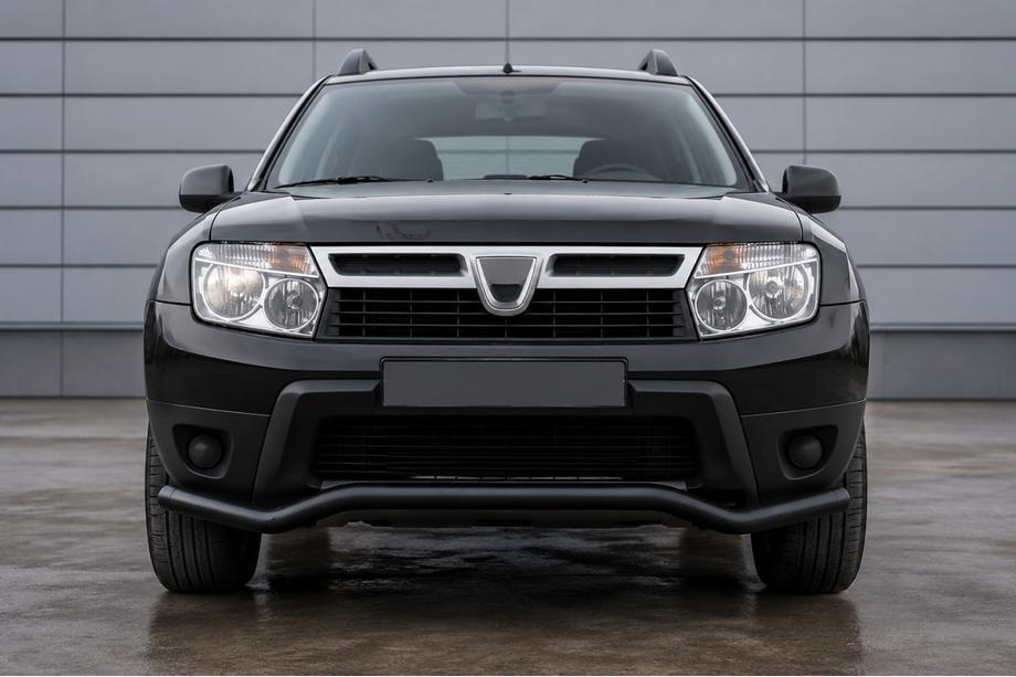 Dacia Duster 2008-2018 Front protection bar ST012 Black (stainless steel) Image