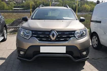 Renault Duster 2008–2017 Front protection bar ST012 Black (stainless steel) photo 1