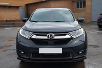Honda CRV 2017-2022 Front protection bar ST014 Black (2016-2019, stainless steel) photo 1