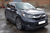 Honda CRV 2017-2022 Front protection bar ST014 Black (2016-2019, stainless steel) photo 2