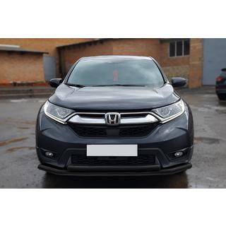 Front protection bar ST014 Black (2016-2019, stainless steel) photo 1