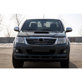 Front Bumper Guard ST014 Black (Stainless Steel) Toyota Hilux 2006-2015 photo 1