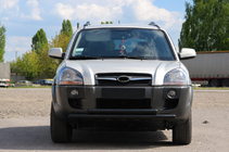 Hyundai Tucson JM 2004- Front Bumper Guard ST014 Black (Stainless Steel) photo 1