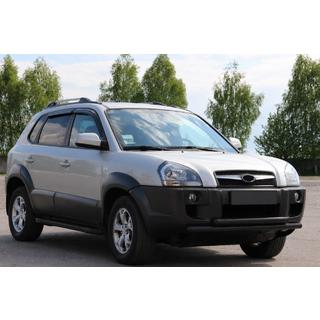 Front Bumper Guard ST014 Black (Stainless Steel) Hyundai Tucson JM 2004- photo 2